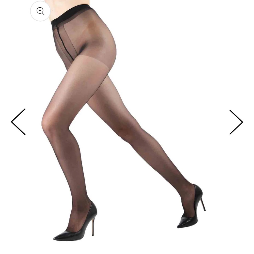 Italian Elegant Black Sheer Tights